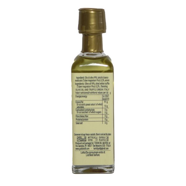 4D__1559 Olio d'oliva aromatizzato al tartufo Bianco 250ml